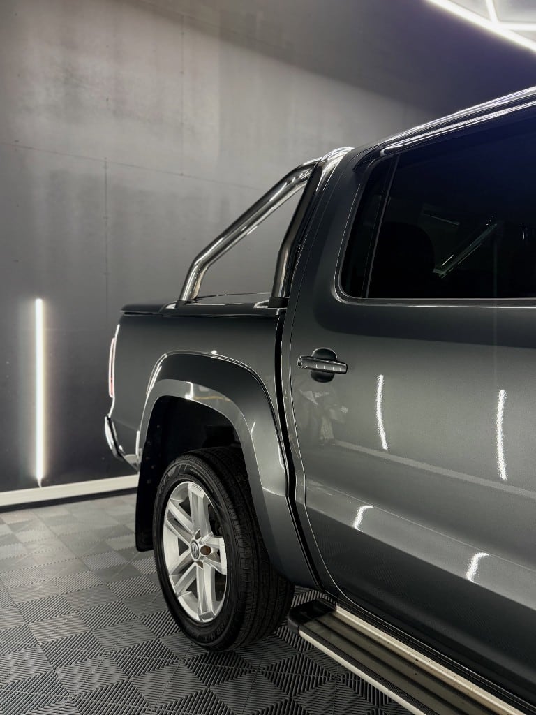 Grey VW Amarok detailed and protected in the studio