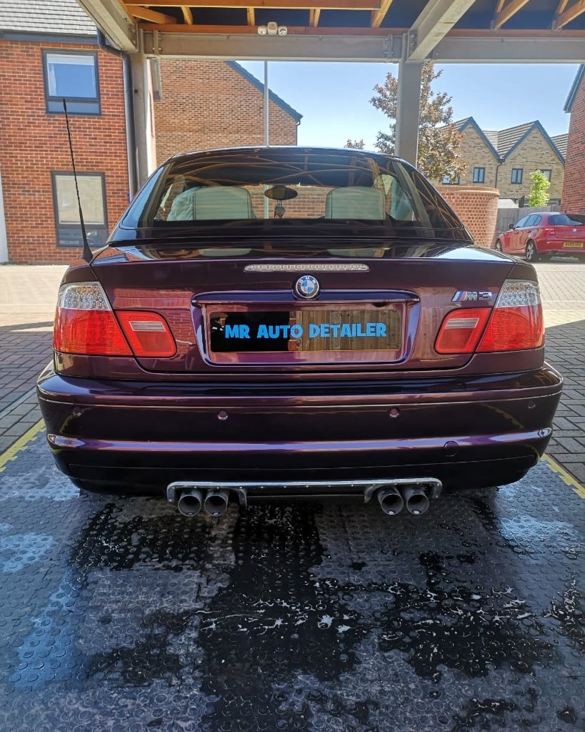 BMW M3 rear with a flawless deep gloss finish