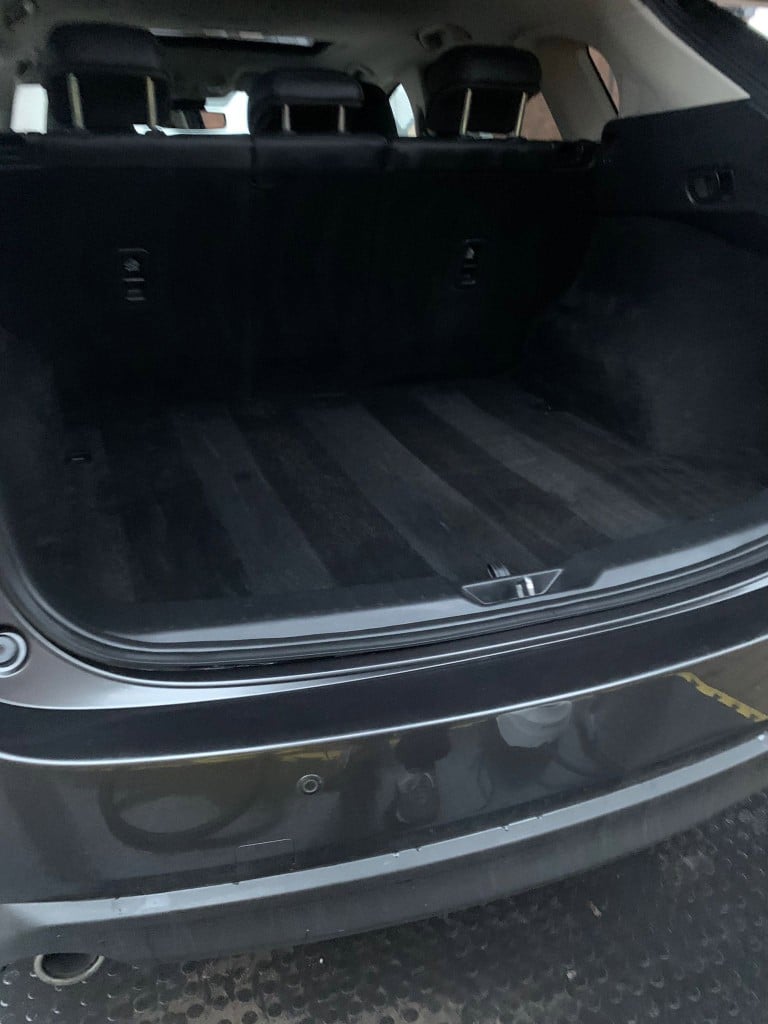 Spotless, vacuumed boot after an interior deep clean